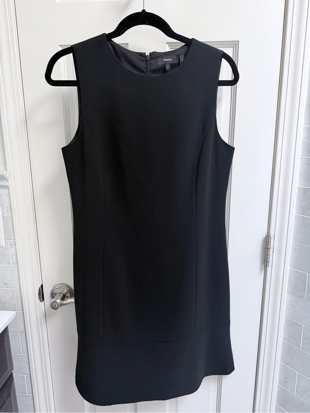 Theory Black Sleeveless Sheath Dress NWT Size 8